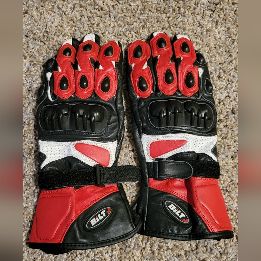 Mens Bilt Motorcycle Gloves size M